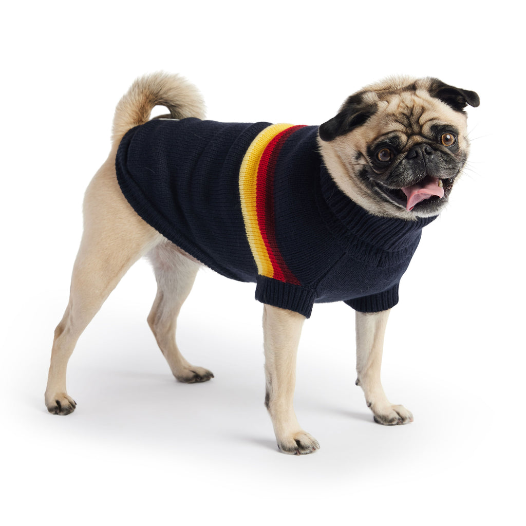 GF PET Retro Dog Sweater - Navy