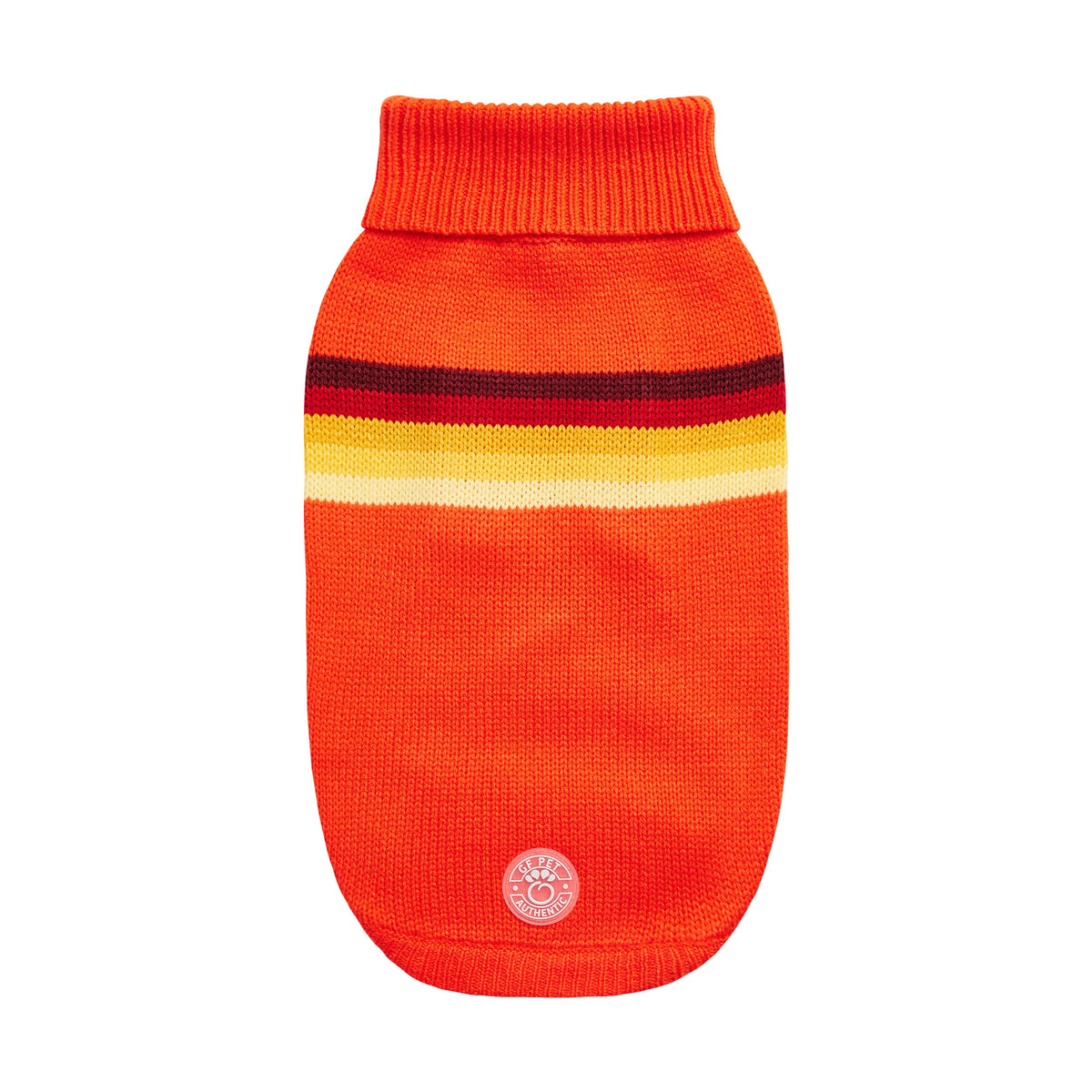 GF PET Retro Dog Sweater - Orange