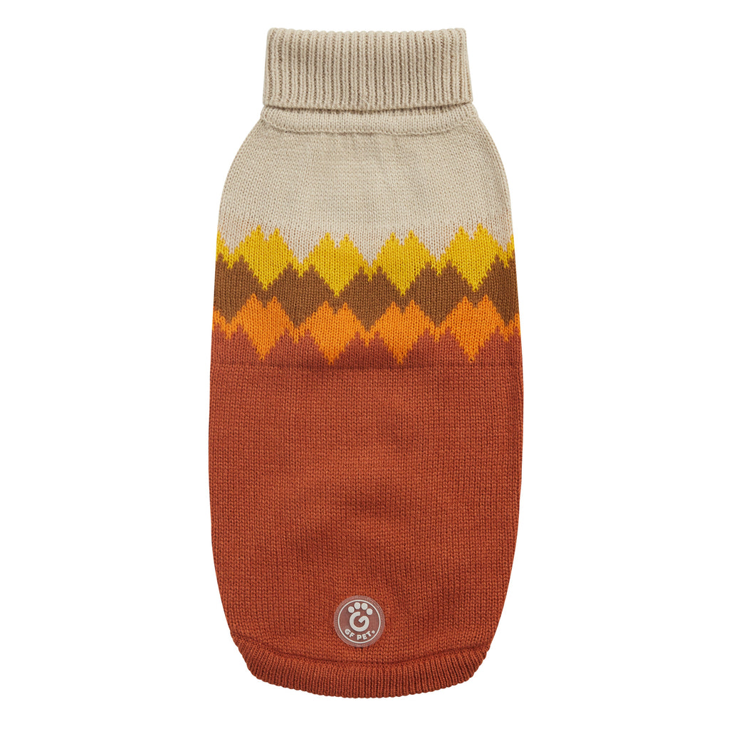 GF PET Fireside Dog Sweater - Chili