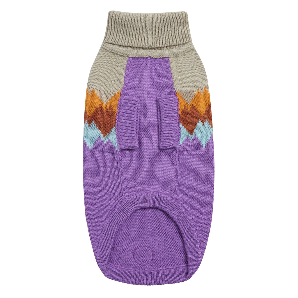 GF PET Fireside Dog Sweater - Purple