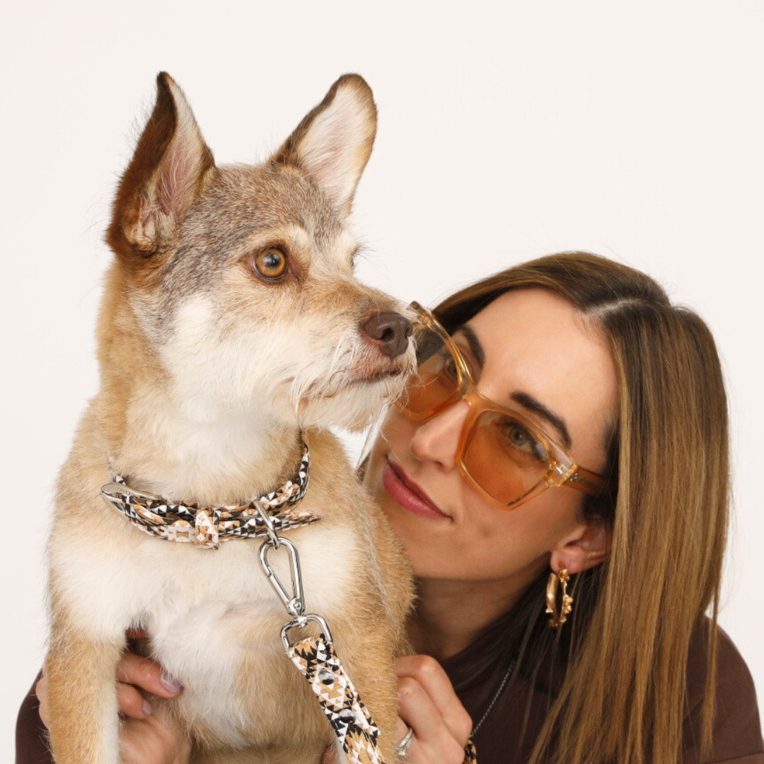 Diphda Diamond Cork Leather Collar