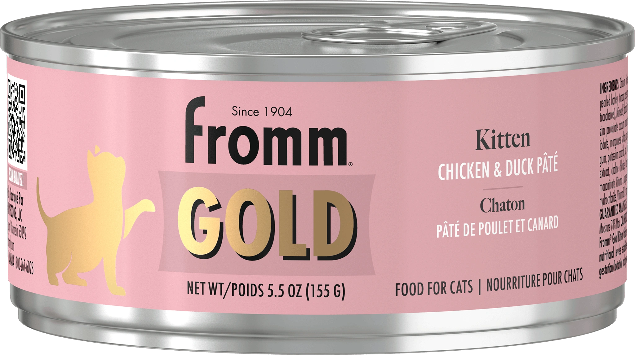 Gold Kitten Chicken & Duck Pâté Wet Cat Food 3oz