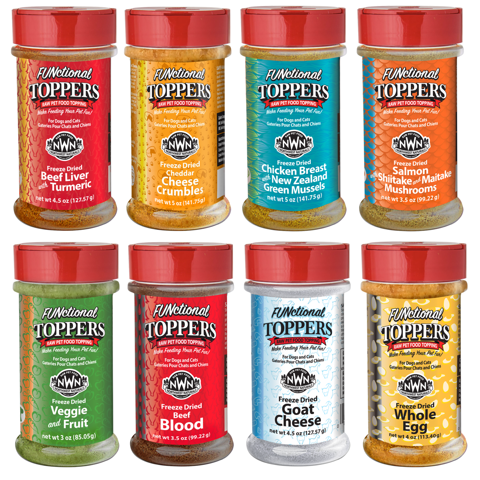 Northwest Naturals Functional Freeze Dried Toppers Cheese Crumbles