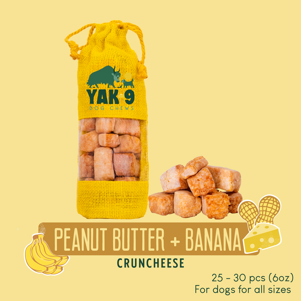 yak9 - Peanut Butter Banana Chews for Dogs