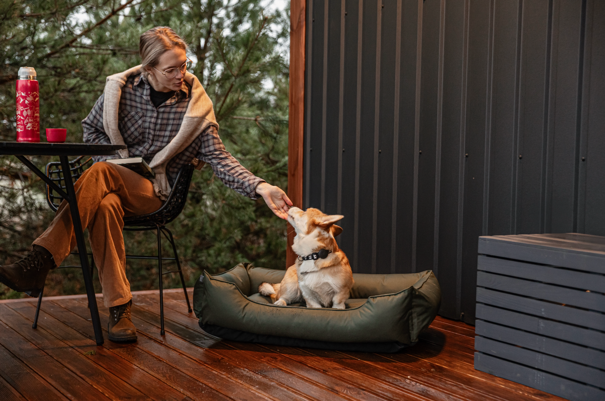Chester & Lee - Waterproof Sleeper Dog Bed Green