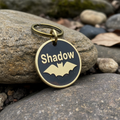 Shadow - Deep Engraved Brass ID Tag