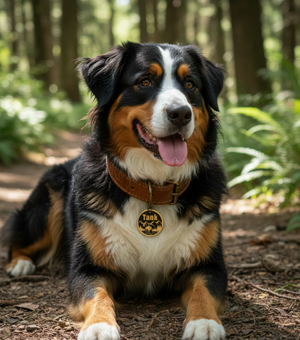 Create Your Own - Deep Engraved Brass Pet ID Tag