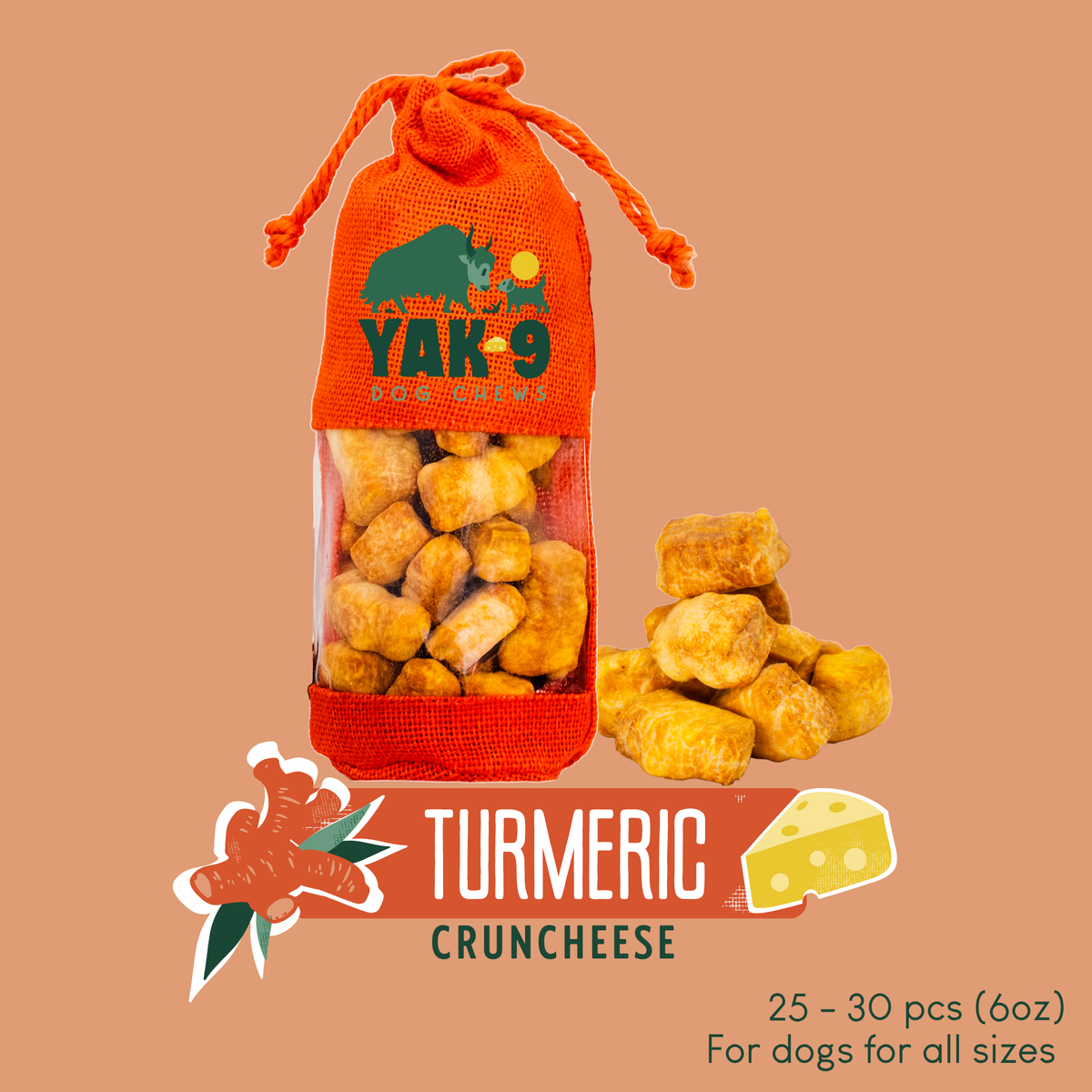 yak9 - Turmeric Yak Milk Chews for Dogs