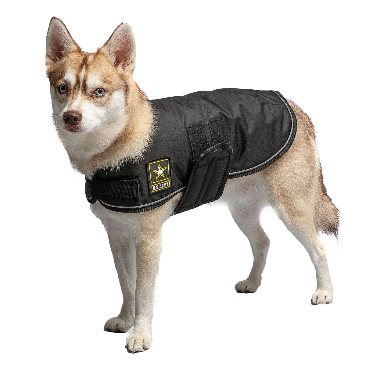 GF PET US Army Dog Blanket Jacket - Black