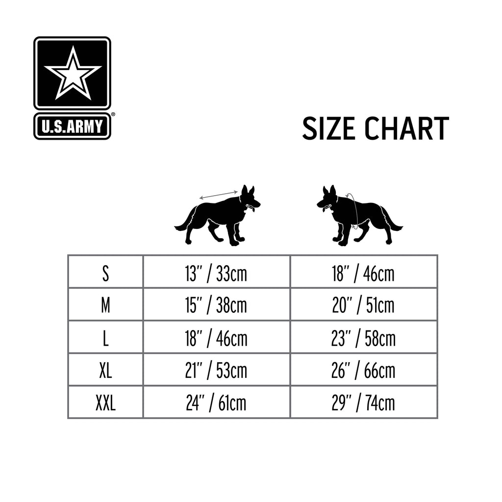 GF PET US Army Dog Blanket Jacket - Black