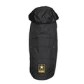 GF PET US Army Packable Dog Raincoat - Black