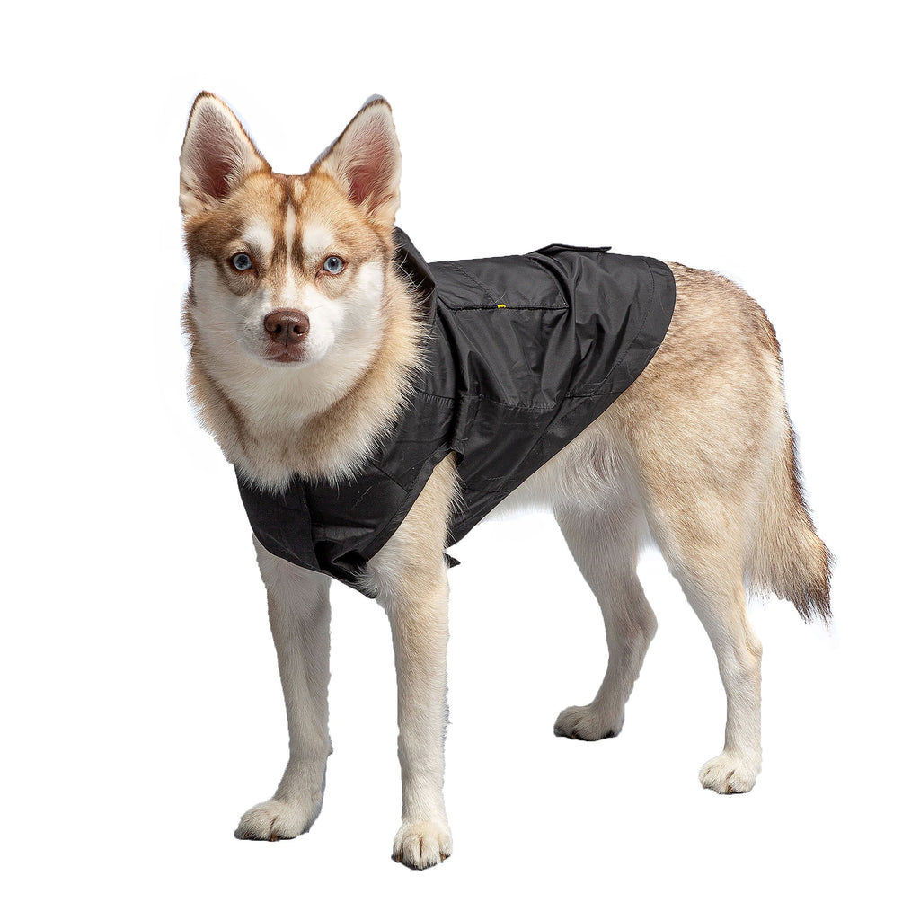 GF PET US Army Packable Dog Raincoat - Black