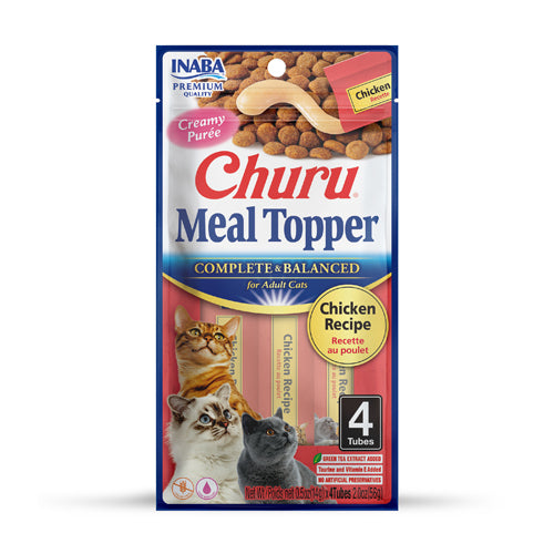 Churu Meal Topper For Cats Creamy Chicken 4pk