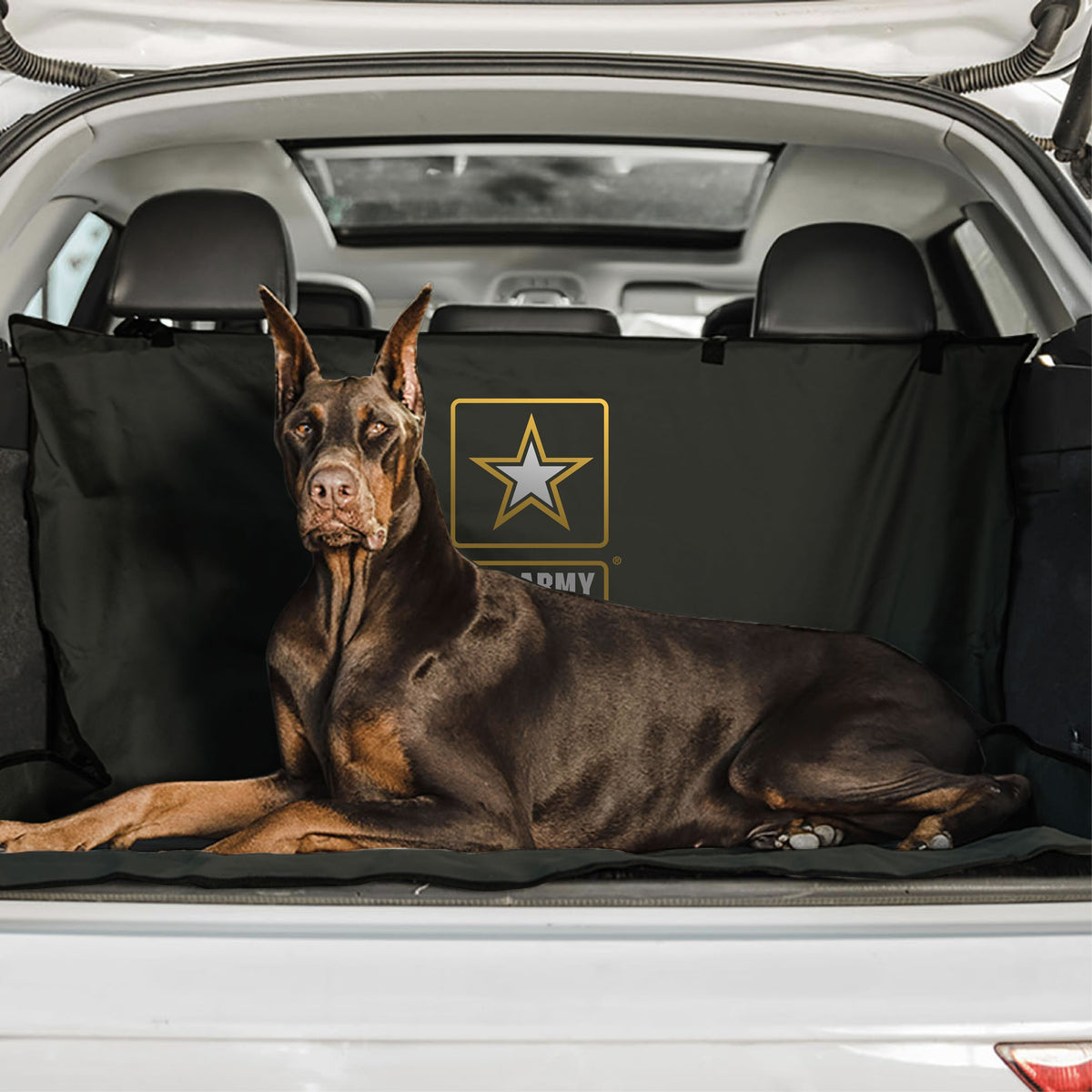 GF PET US Army Car or SUV Cargo Pet Cover - Dark Camo
