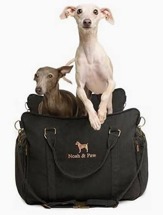 Noah & Paw Dog Orthopedic Seat Carrier - Black Canvas