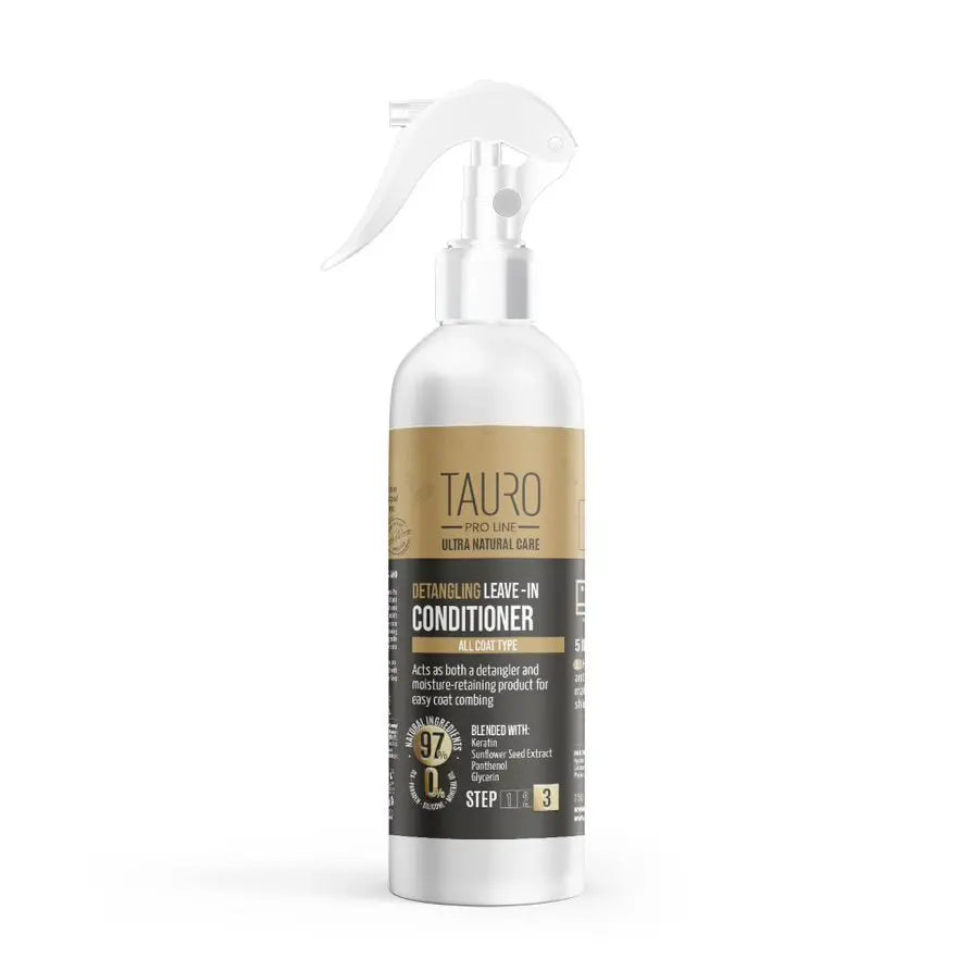 Tauro Detangling Leave-in Conditioner For Dogs & Cats – Smooth, Anti-Static Coat