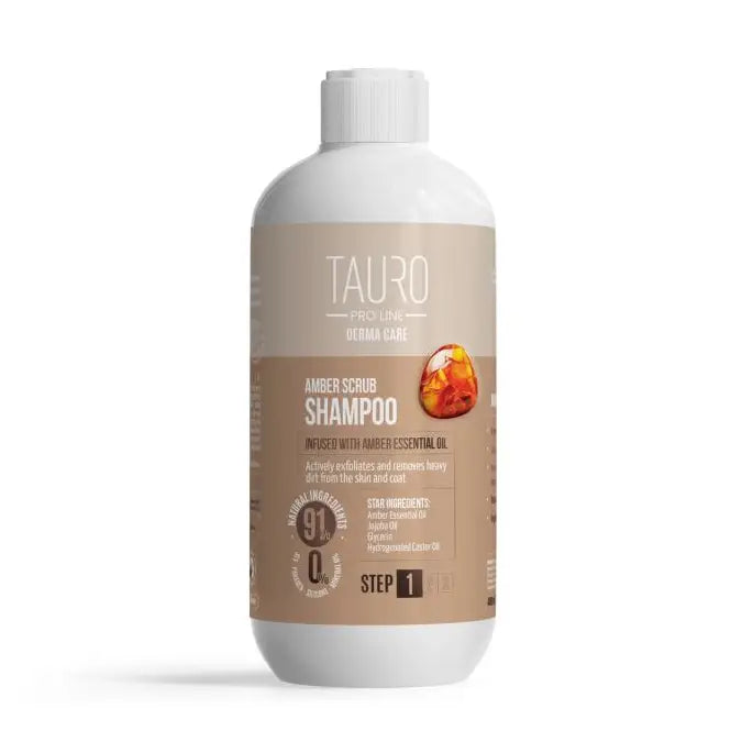 Tauro Derma Care Amber Exfoliating Shampoo For Dogs & Cats