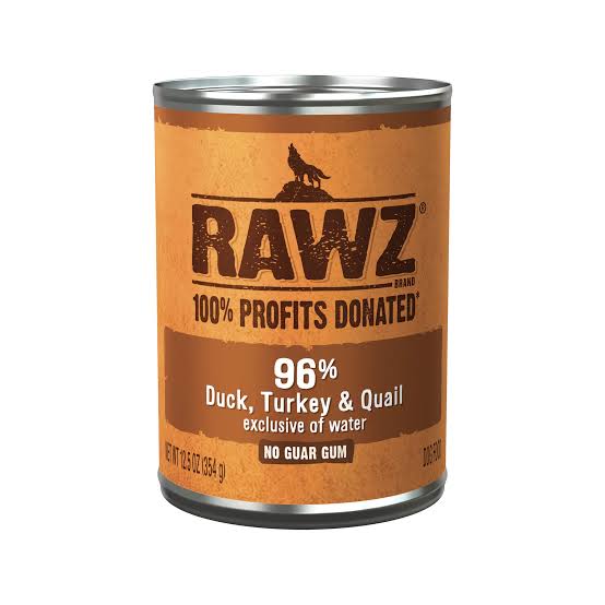 RAWZ 96% Duck Turkey and Quail Pate