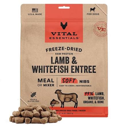 Vital Essentials Freeze Dried Lamb and Whitefish 14oz