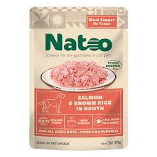 Natoo Dog Topper Salmon + Brown Rice