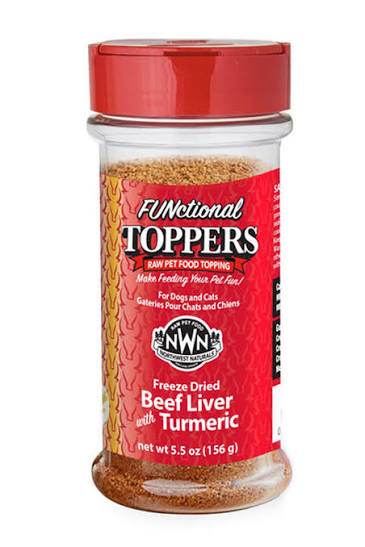 Northwest Naturals Functional Freeze Dried Toppers Beef Liver & Turmeric