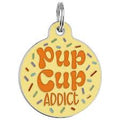 Bad Tags Pup Cup Addict - Enamel Dog Tag