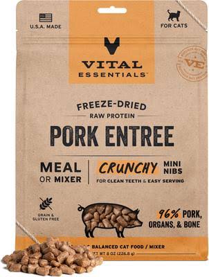 Vital Essentials Freeze Dried Pork Mini Nibs 14oz