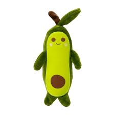 MISOKO Chew & Cuddle Squeaky Dog Toy - Avocado