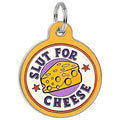 Bad Tags Slut for Cheese - Enamel Dog Tag