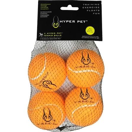 Hyper Pet Tennis Balls 4pk orange