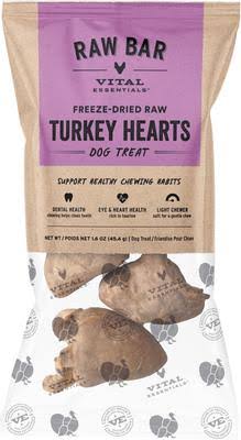 Vital Essentials Raw Bar Turkey Hearts