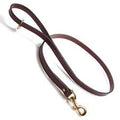 Mendota Leather Snap Leash - 3/4" Width - Chestnut