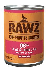 RAWZ 96% Lamb & Lamb Liver for Dogs