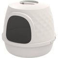 Moderna Diamond Closed Litter Box Soft White