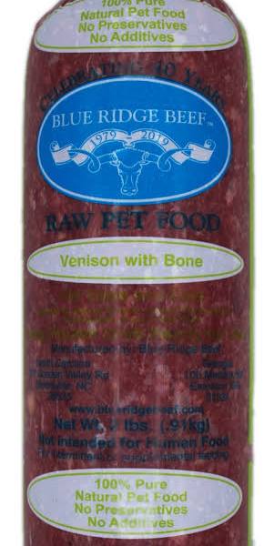 Blue Ridge Beef 2lb Chubs Venison With Bone.