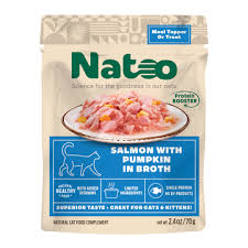 Natoo Salmon with Pumpkin in broth for Cats