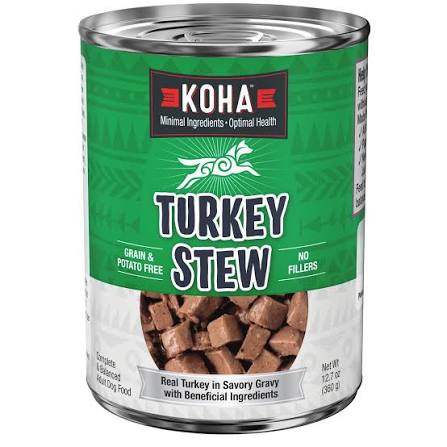 KOHA Minimal Ingredient Turkey Stew for Dogs