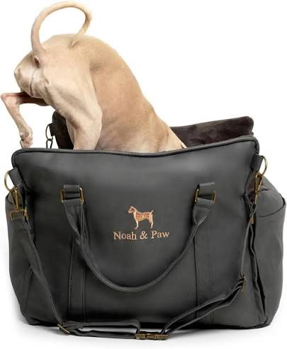 Noah & Paw Dog Orthopedic Seat Carrier - Charcoal Canvas