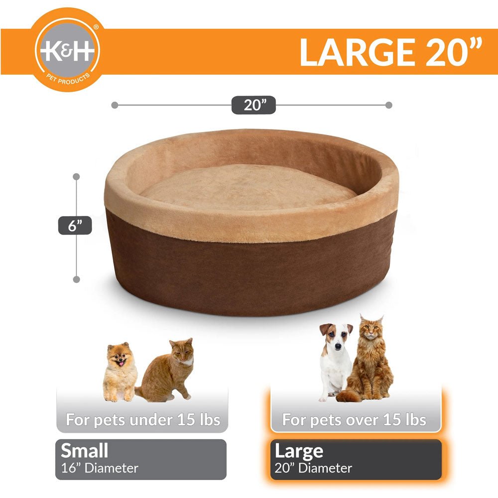 K&H Pet Products Thermo-Kitty Bed Indoor Heated Cat Bed