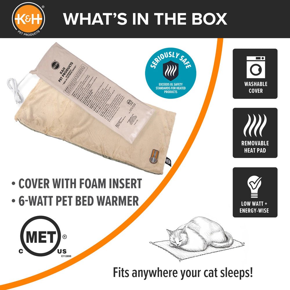 K&H Thermo-Kitty Mat Heated Cat Bed