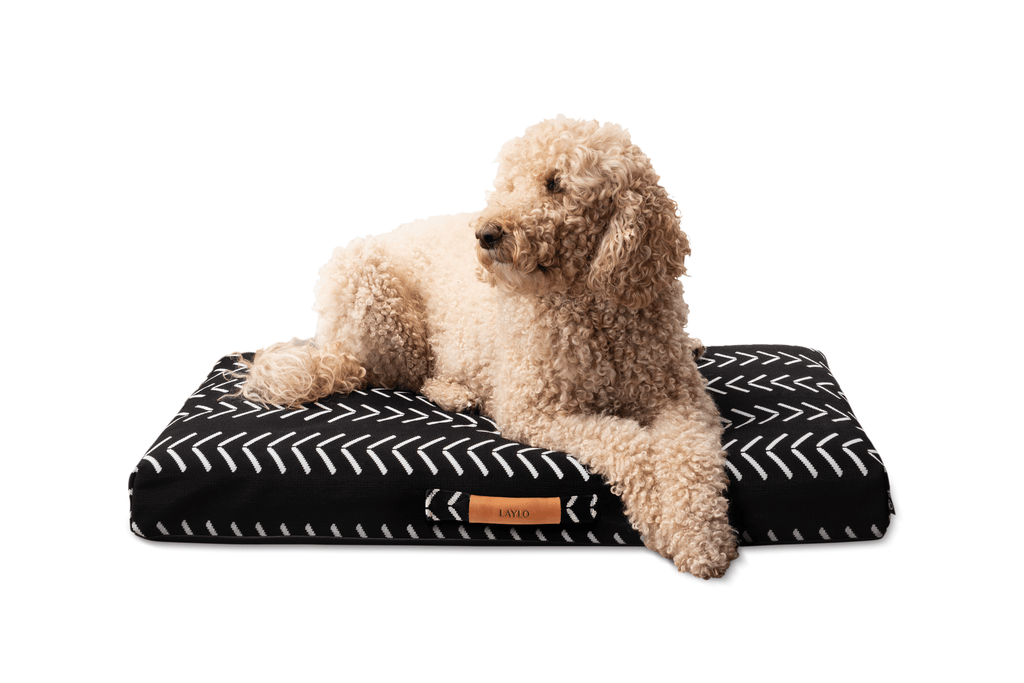 Black Chevron - Boho Dog Bed or Bed Cover
