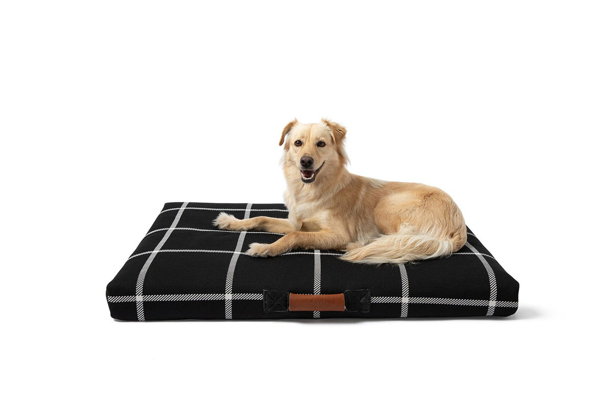 Black Plaid Dog Bed - Dog Bed or Bed Cover