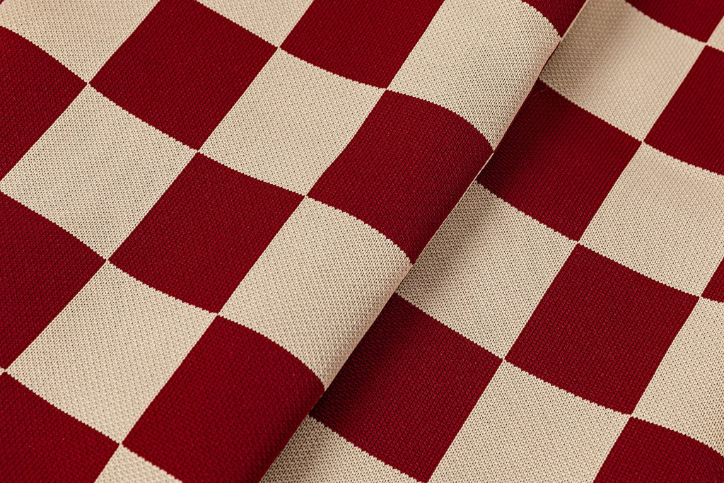 Red Checker | Dog Bed with Cover