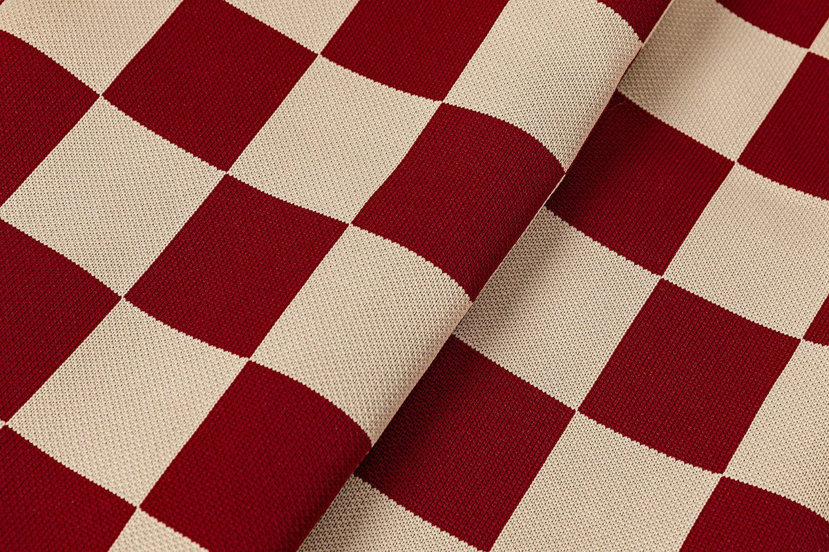 Red Checker | Dog Bed with Cover