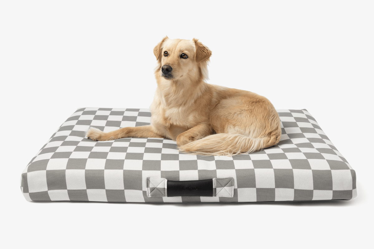 Gray Checker - Dog Bed or Bed Cover