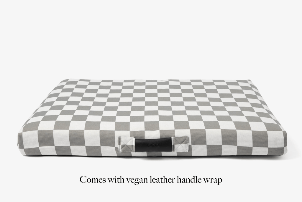 Gray Checker - Dog Bed or Bed Cover