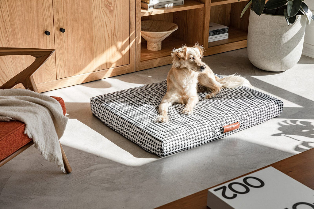 Houndstooth - Dog Bed or Bed Cover