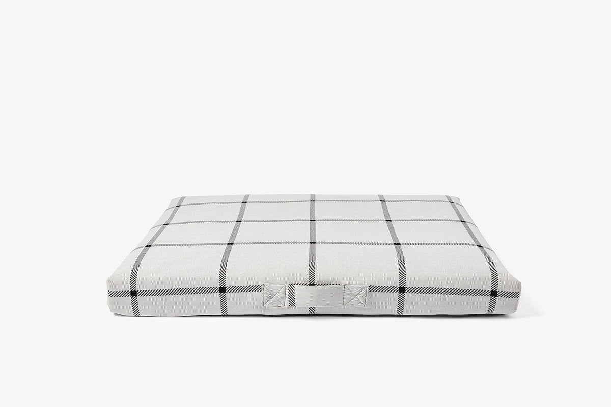 White Plaid - Dog Bed or Bed Cover