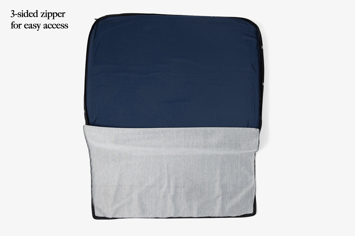 White Plaid - Dog Bed or Bed Cover