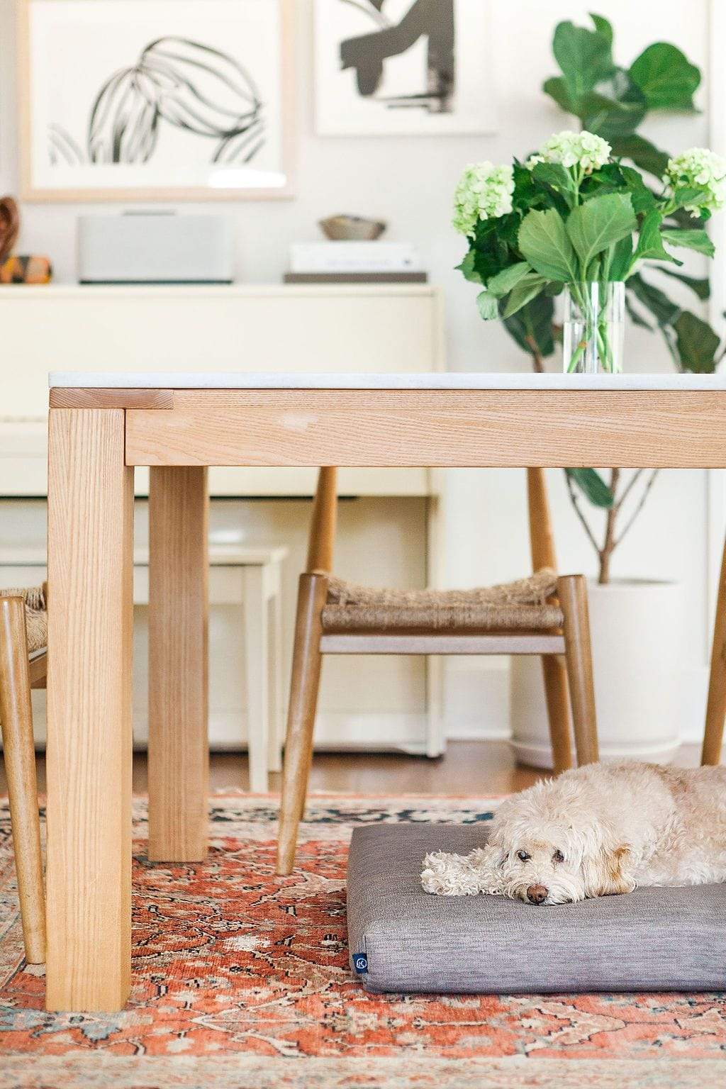 Gray - Modern Dog Bed or Bed Cover